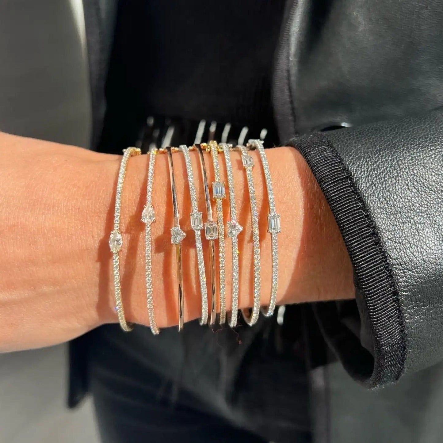 MiniLux zirconia bangle