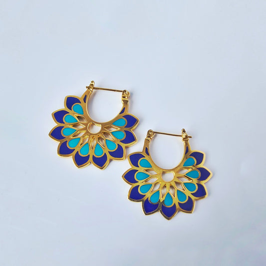 Mandala Flower Earrings