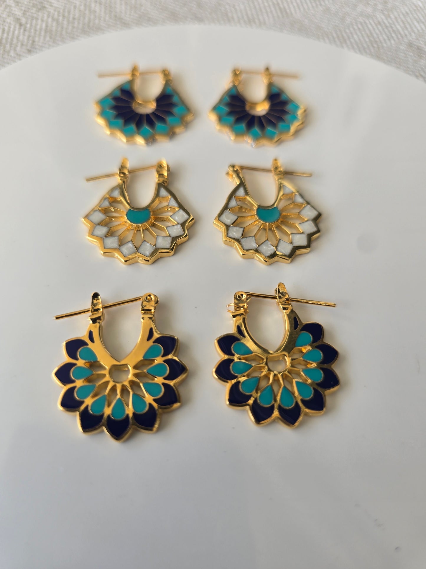 Arabesque Series – Plum Mirage Earrings