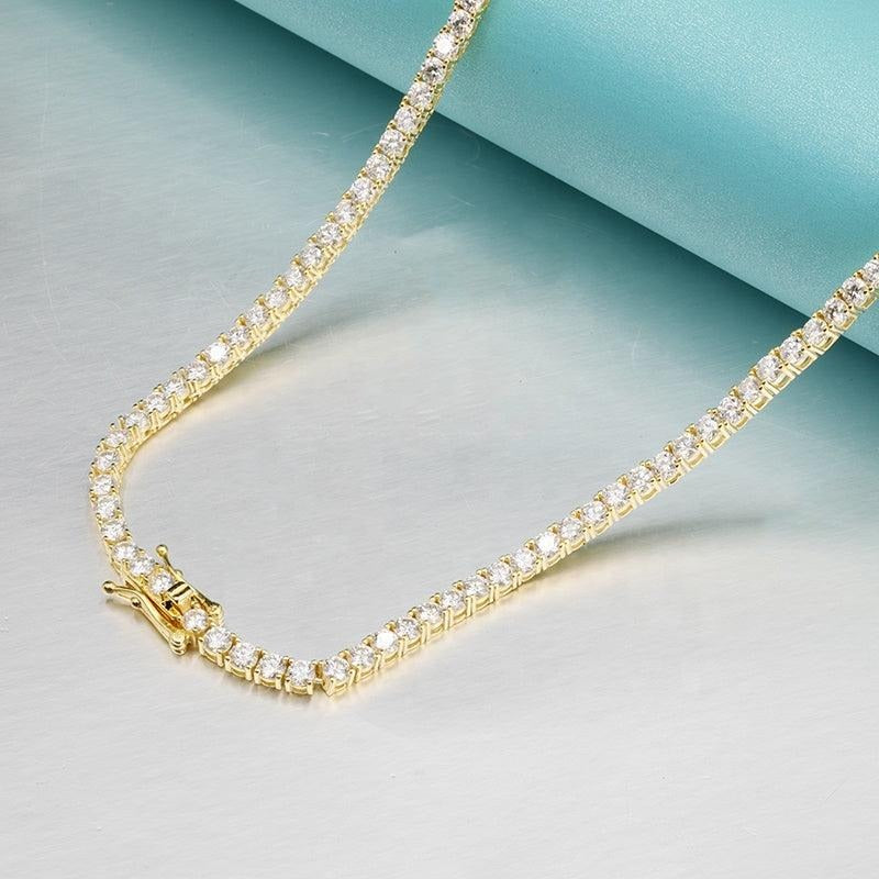 Silver Tennis Necklace