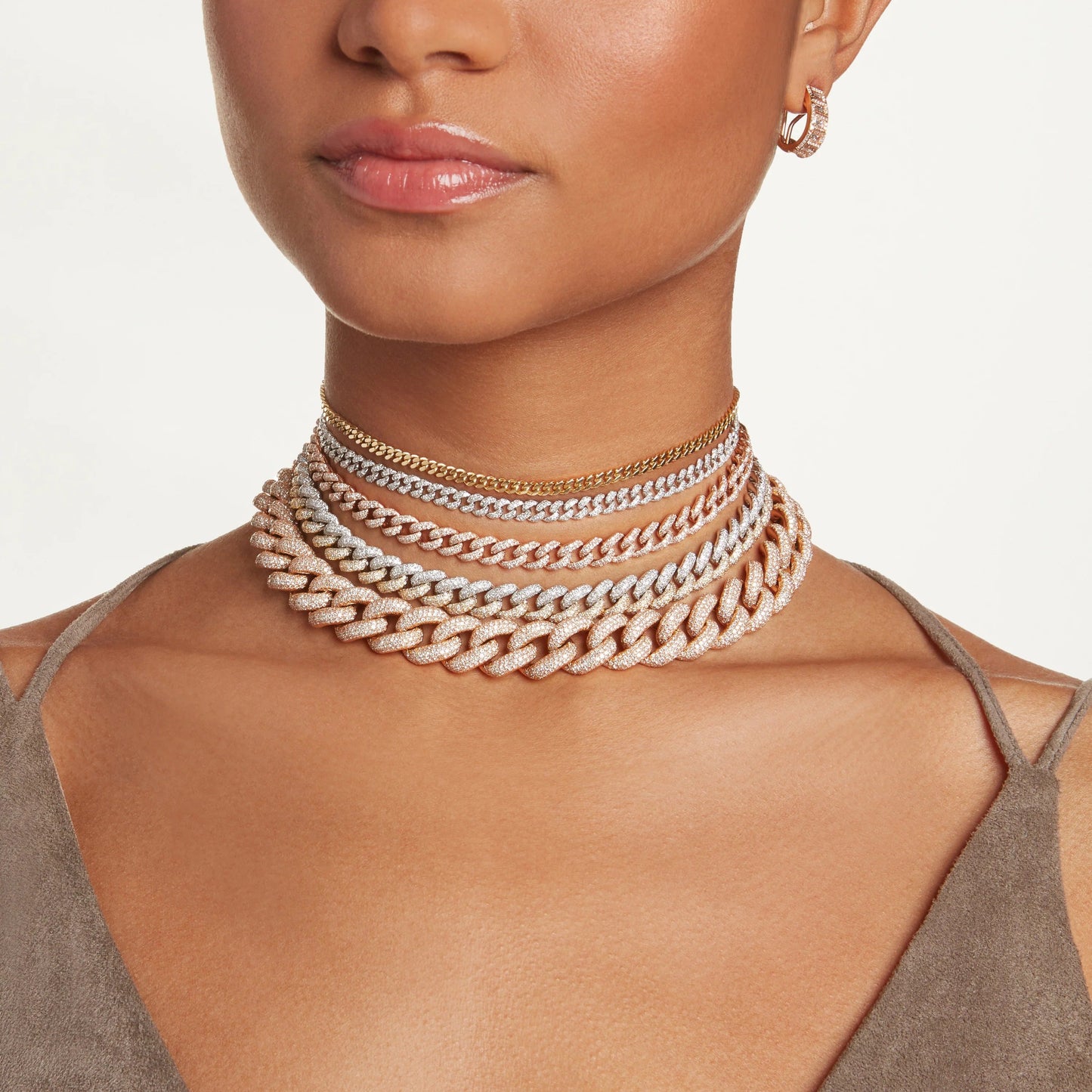 MiniLux Miami chain choker necklace - gold