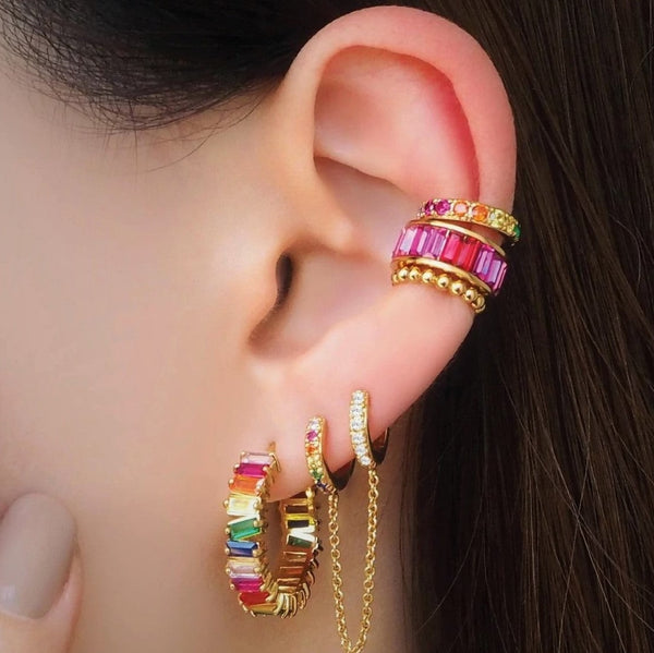 Ear Cuffs | Trendy Gold-Plated & Enamel Ear Jewelry by Miniz