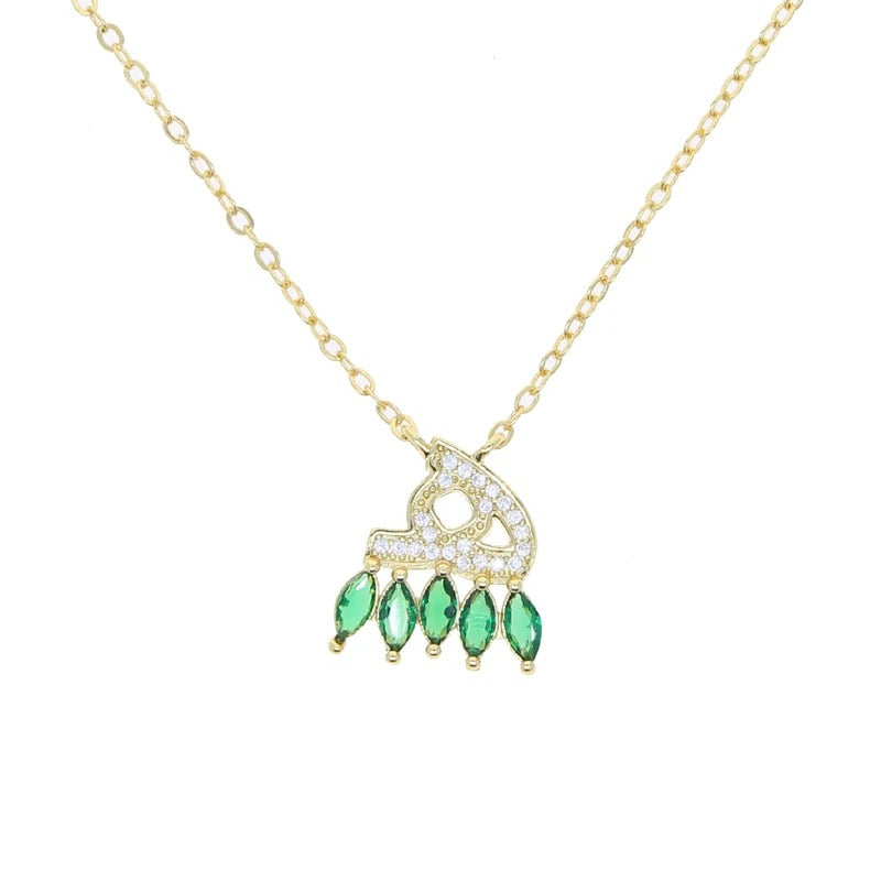 Collier avec la lettre H حرف ه