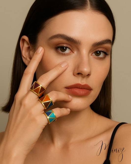 ZigZag Colorful ring One Colour