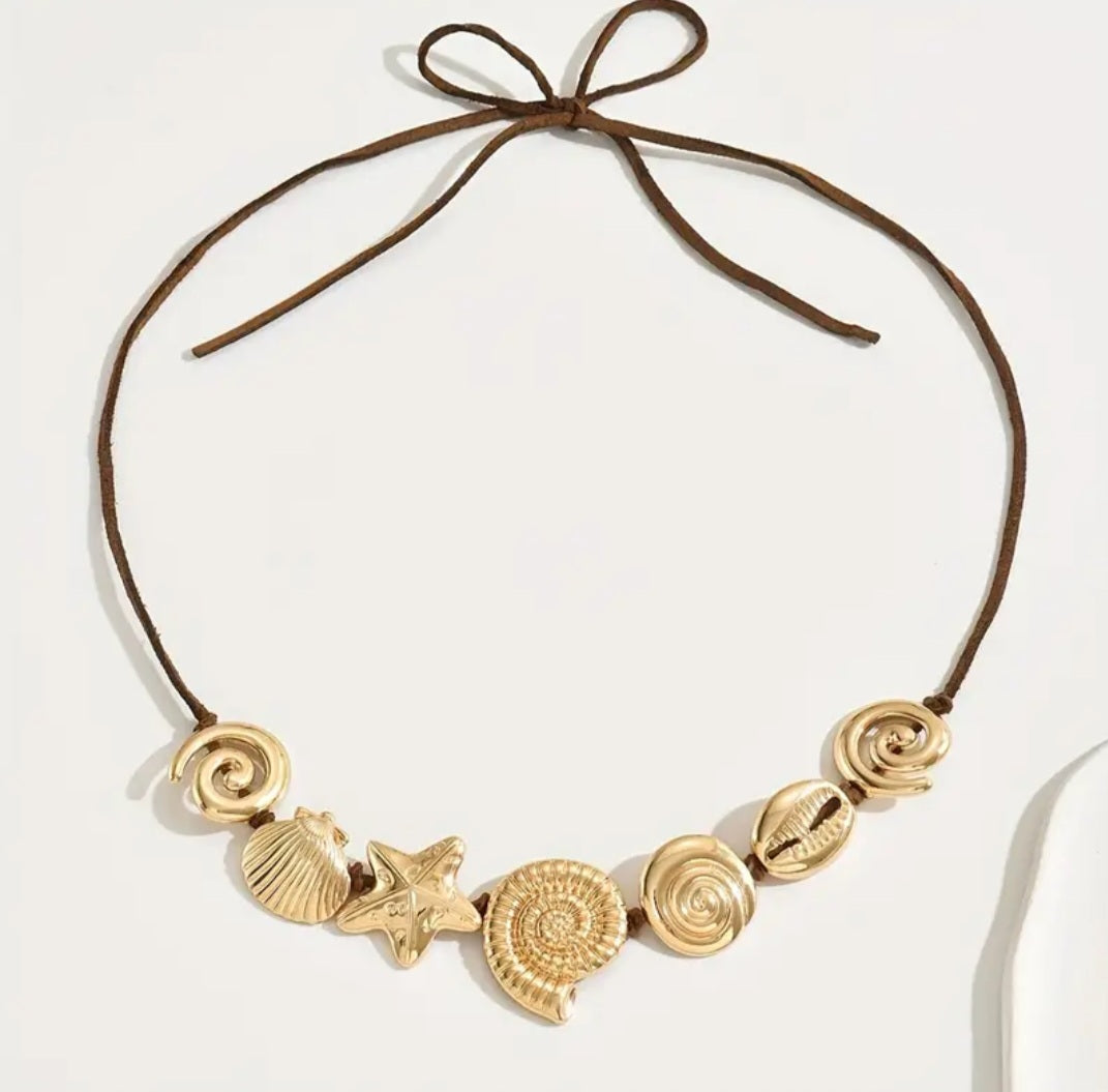 Ocean Shell Choker Necklace