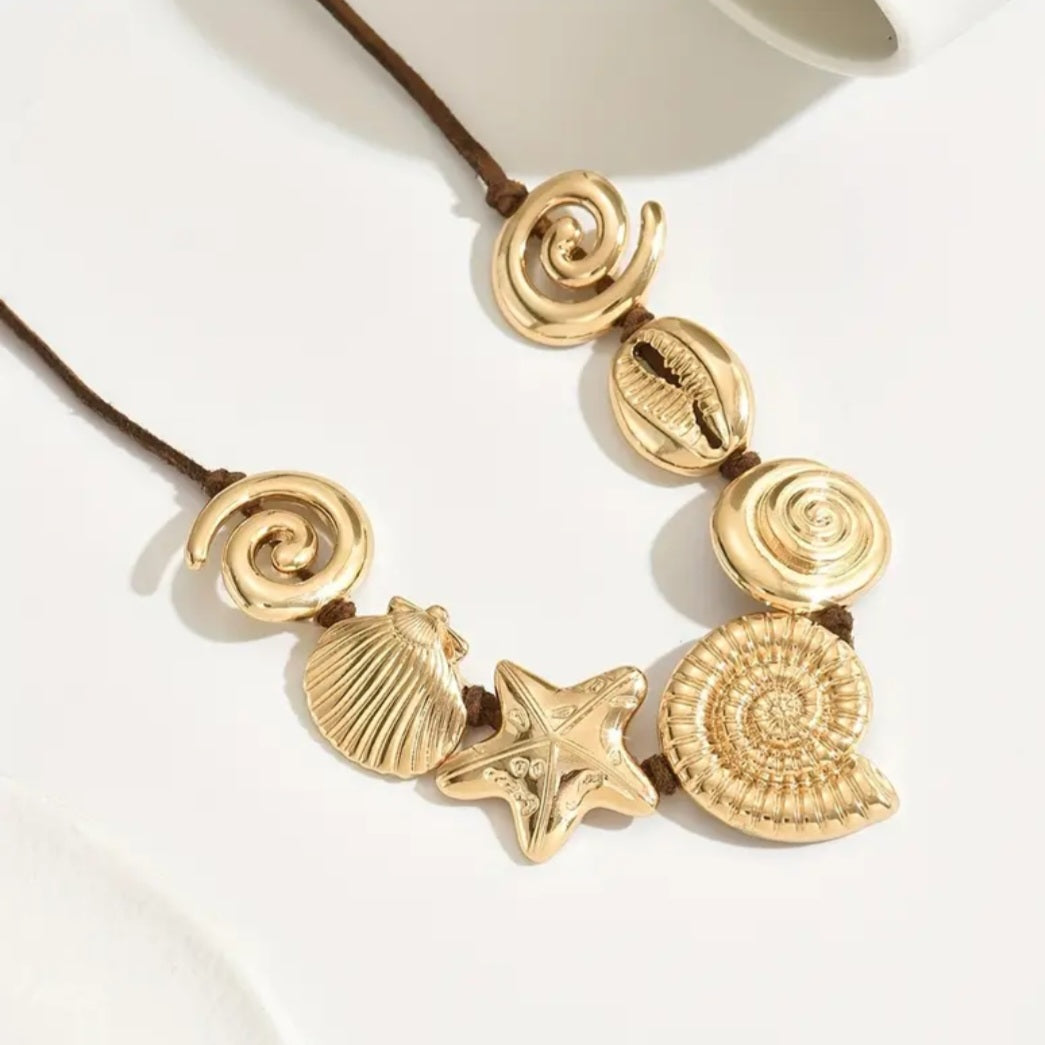 Ocean Shell Choker Necklace