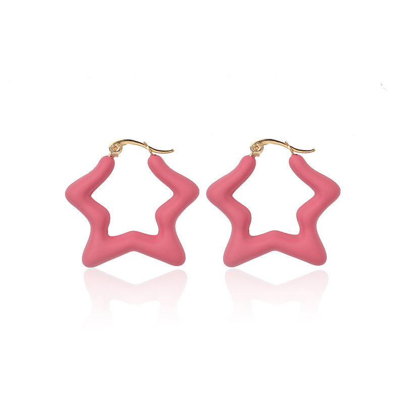 Candy Blue Star Earring