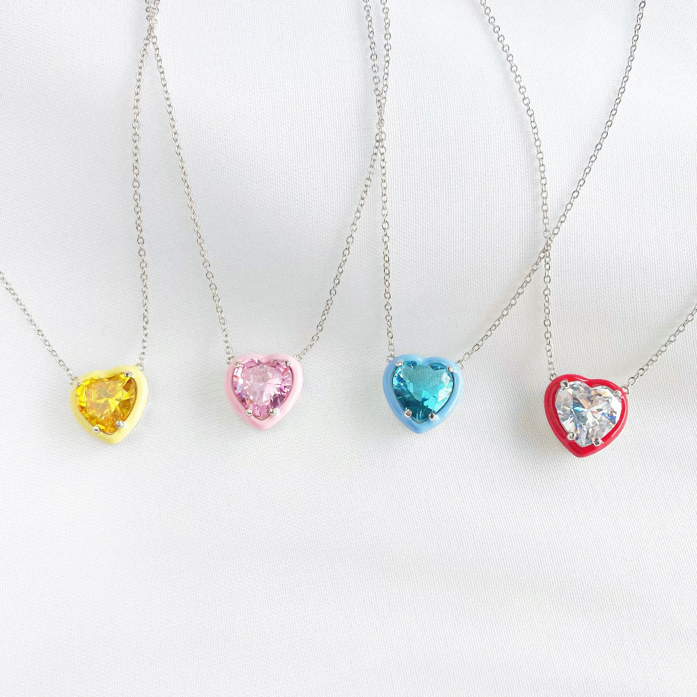 MiniLux Lawra 925 Silver necklace yellow