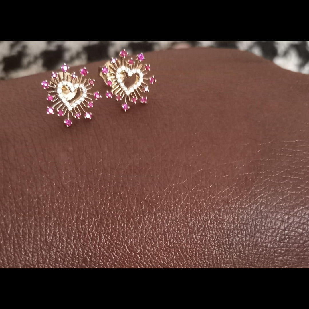 Radiant Heart Earrings