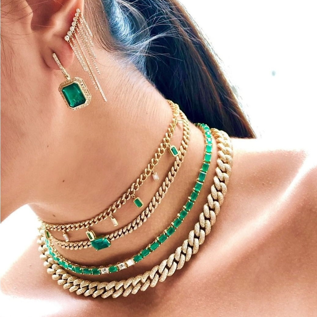 MiniLux Miami chain choker necklace - gold