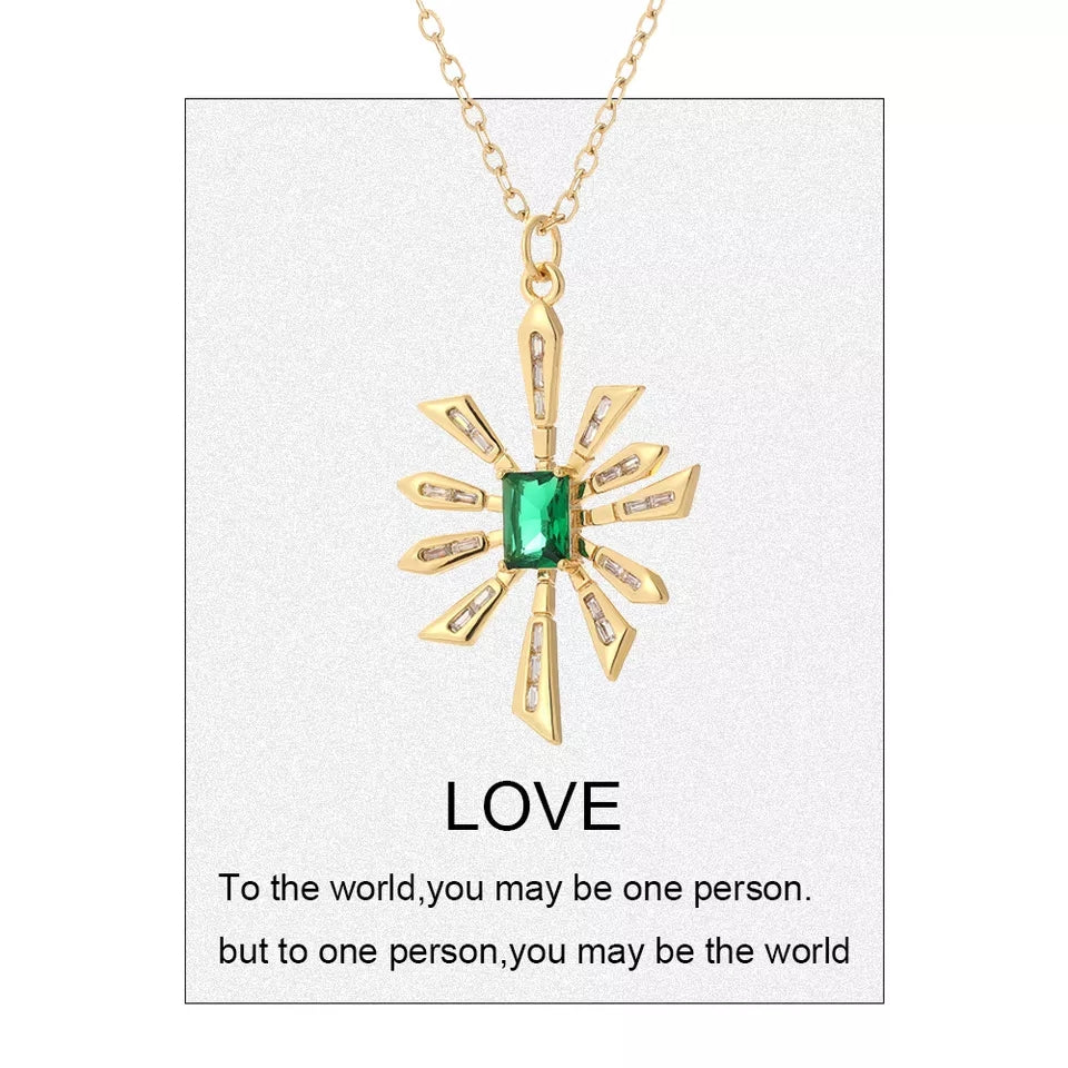 MiniLux "lilia" zirconia necklace