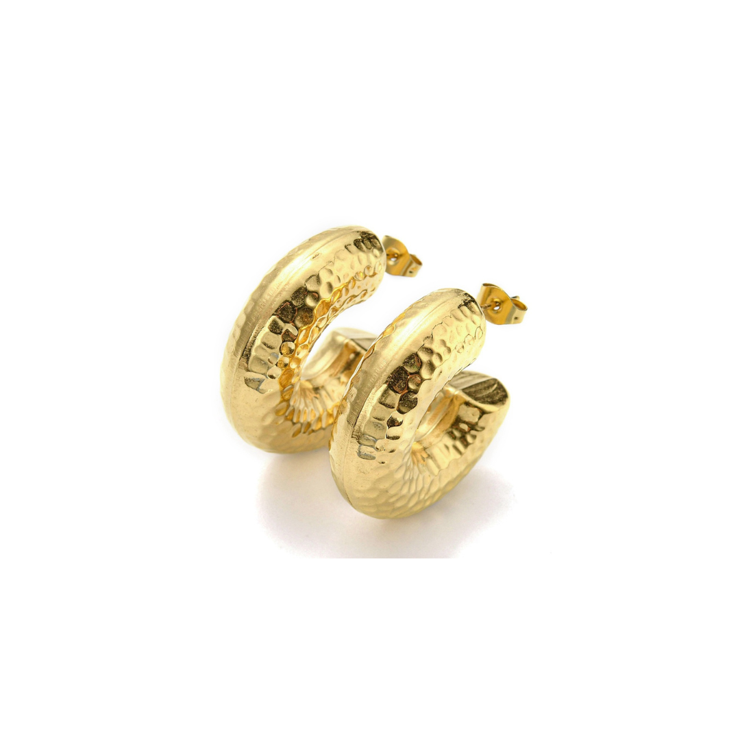Hammered Hoops earrings