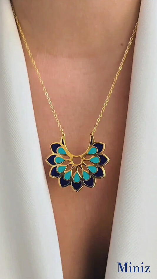 Mandala Flower Necklace
