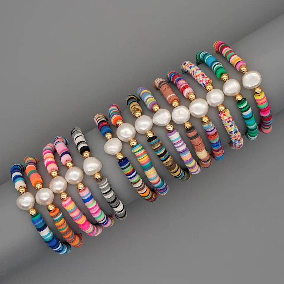 Customizable surfer beads "Paola"