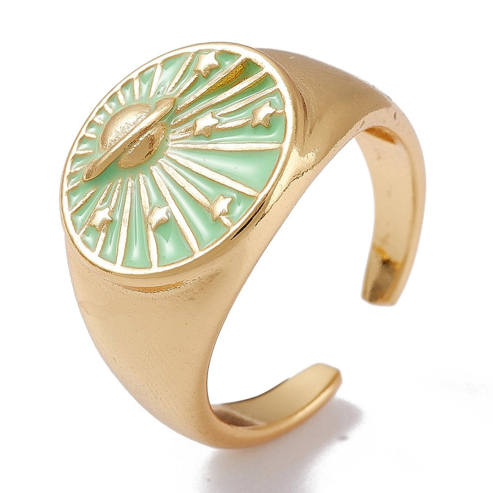 Enamel space ring