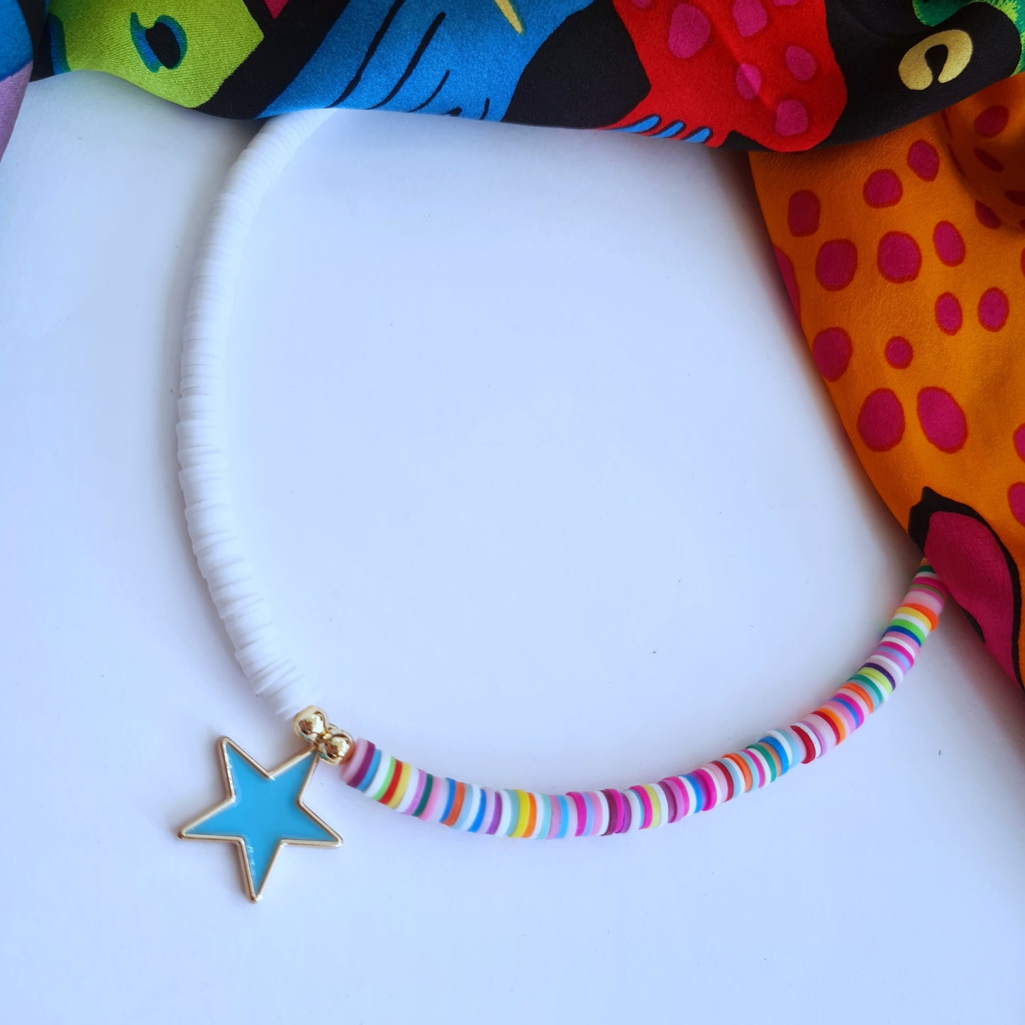 Fimo Surfer "Star" necklace