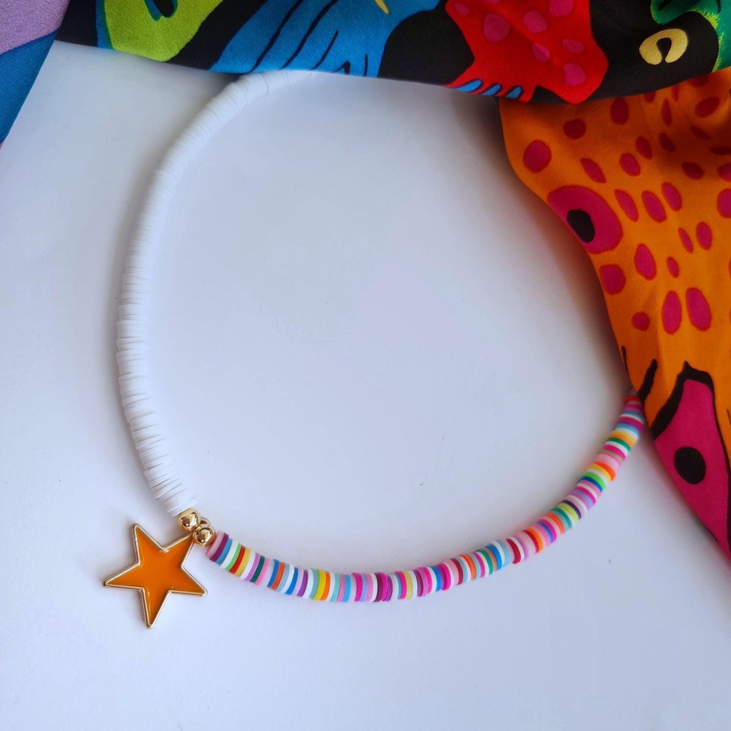 Fimo Surfer "Star" necklace