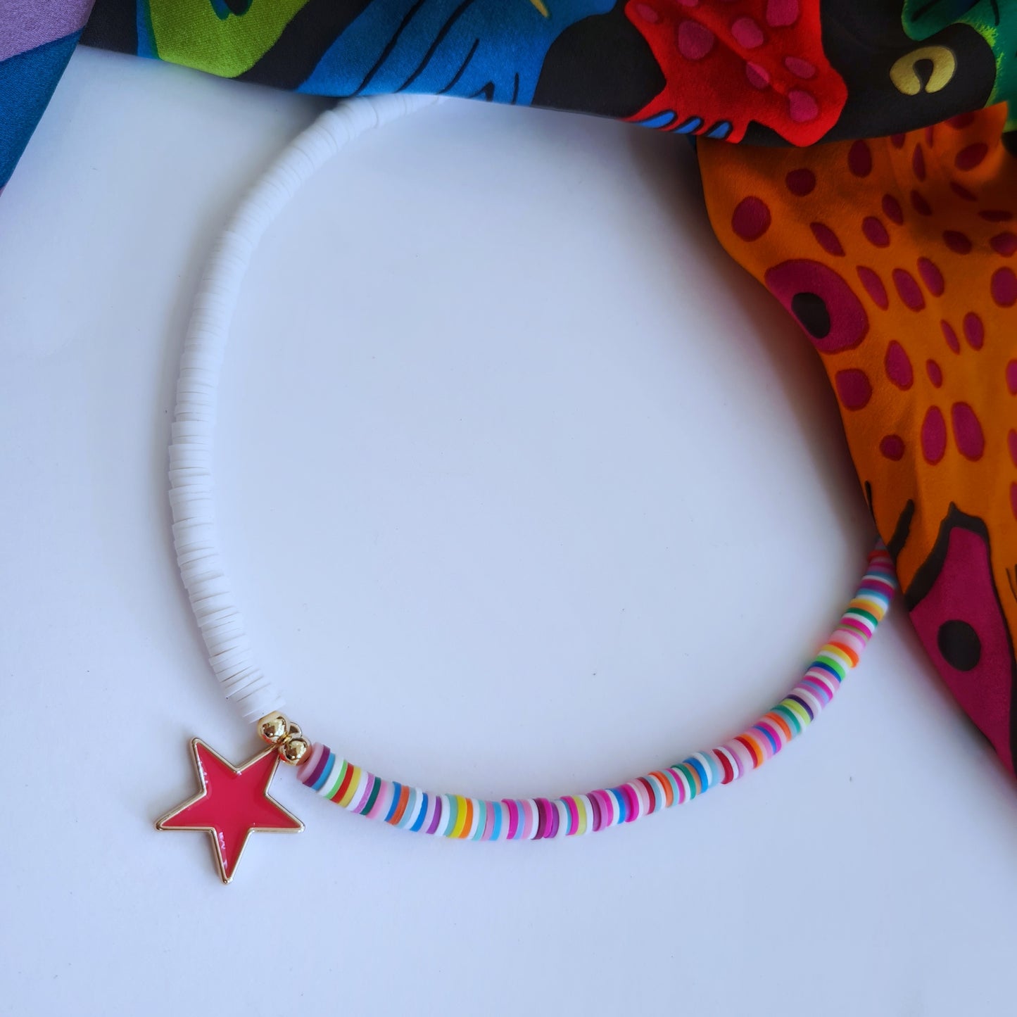 Fimo Surfer "Star" necklace