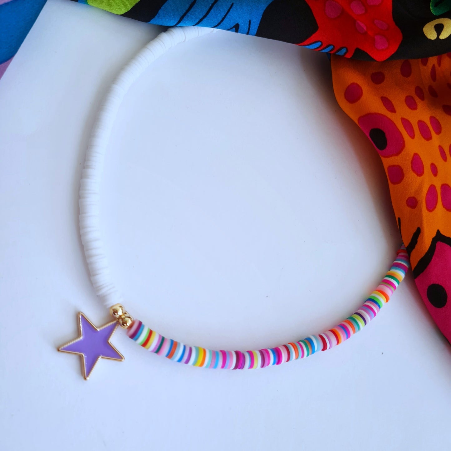 Fimo Surfer "Star" necklace