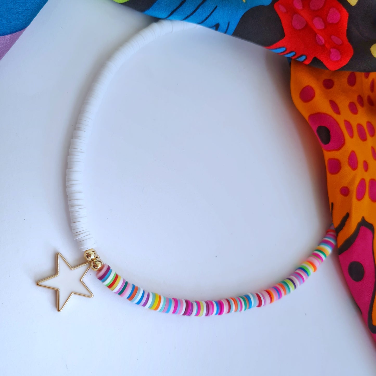 Fimo Surfer "Star" necklace