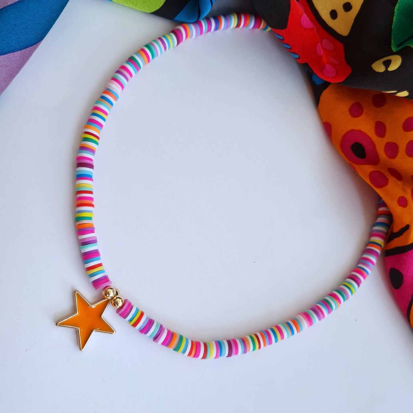 Fimo Surfer "Star" necklace