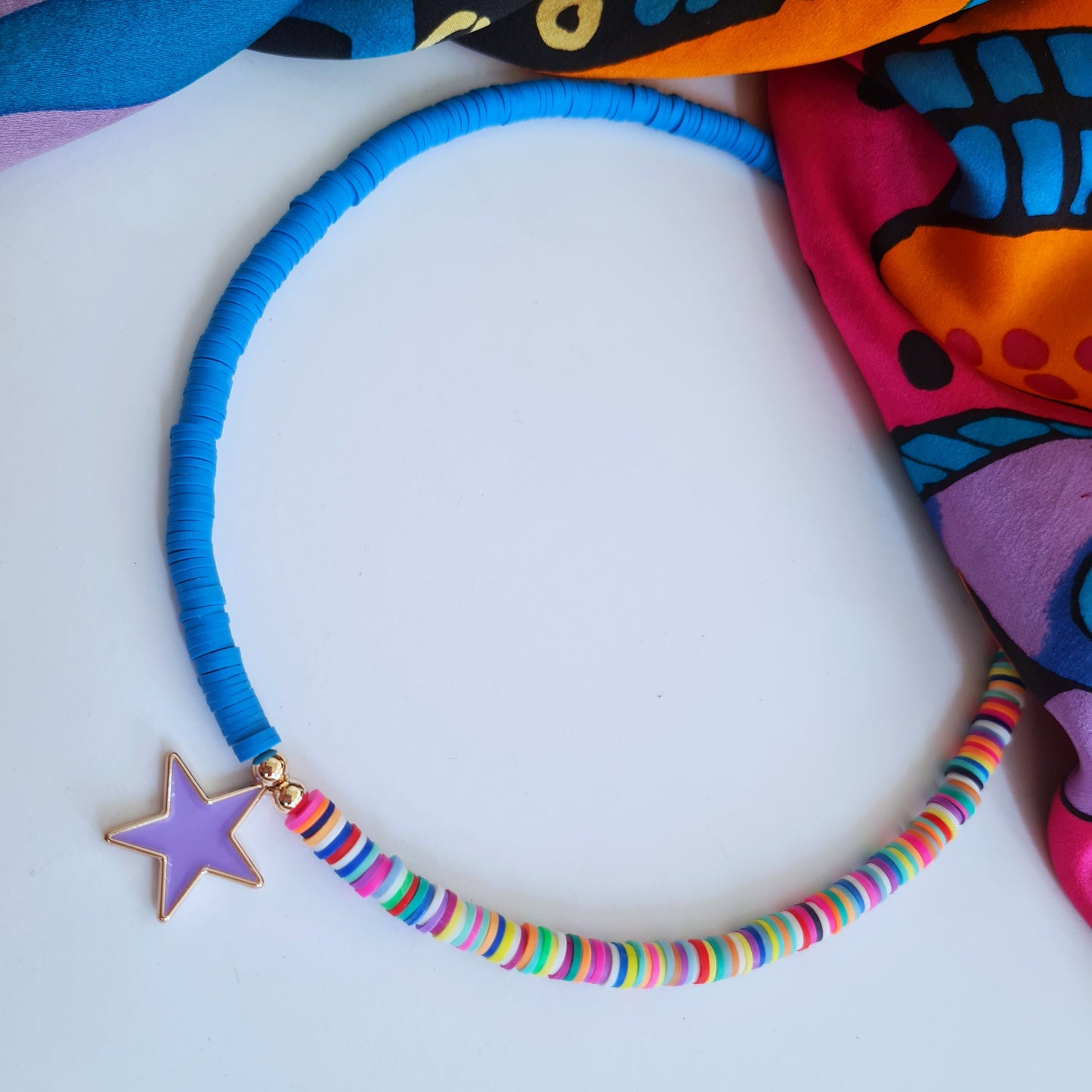 Fimo Surfer "Star" necklace