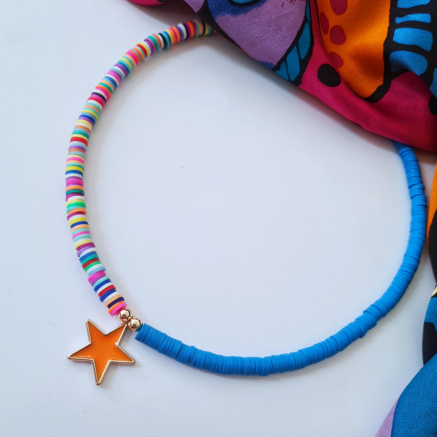 Fimo Surfer "Star" necklace