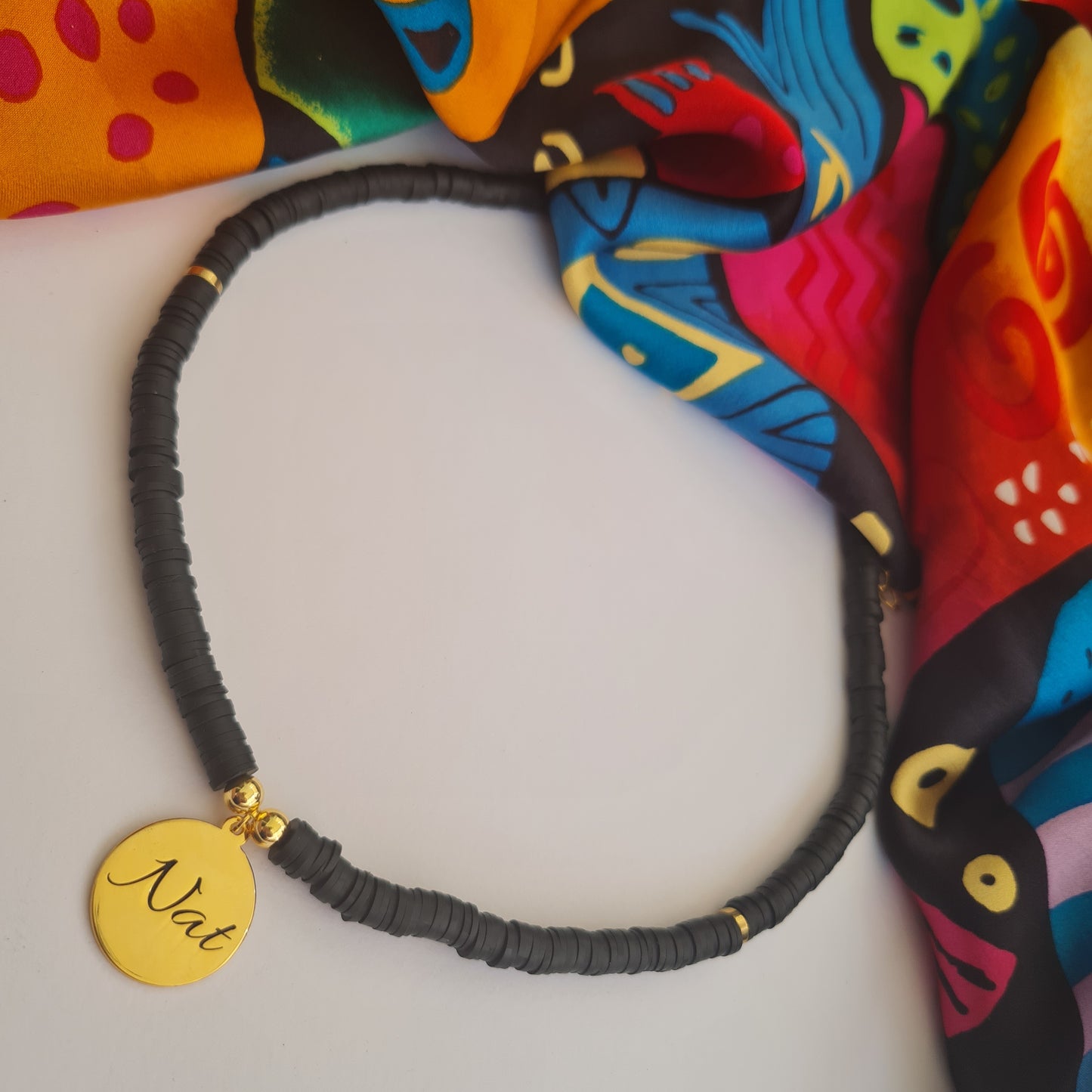 Black customizable Name Necklace