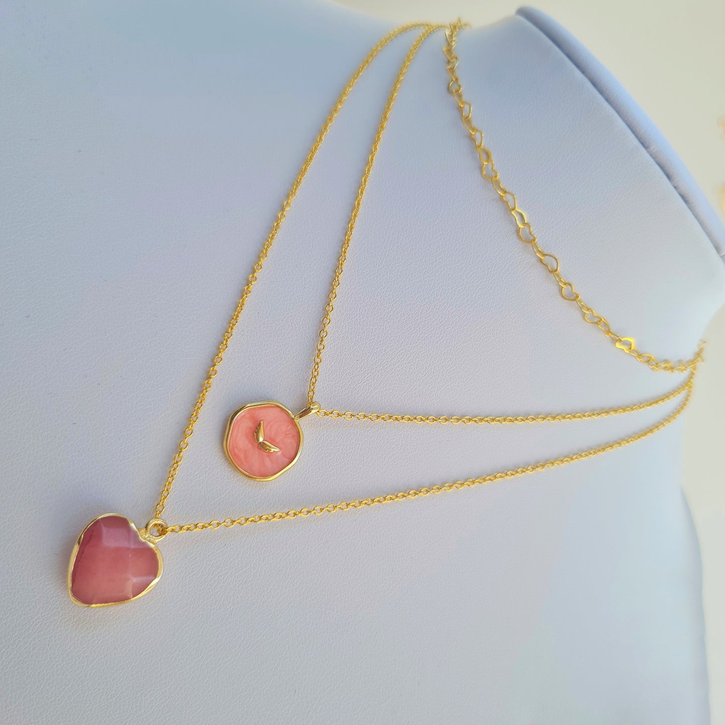 Heart locked necklace
