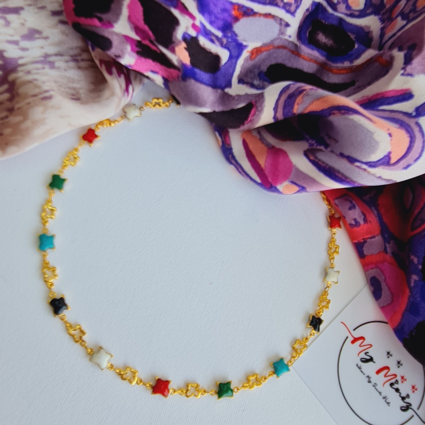 Enamel Butterfly Necklace