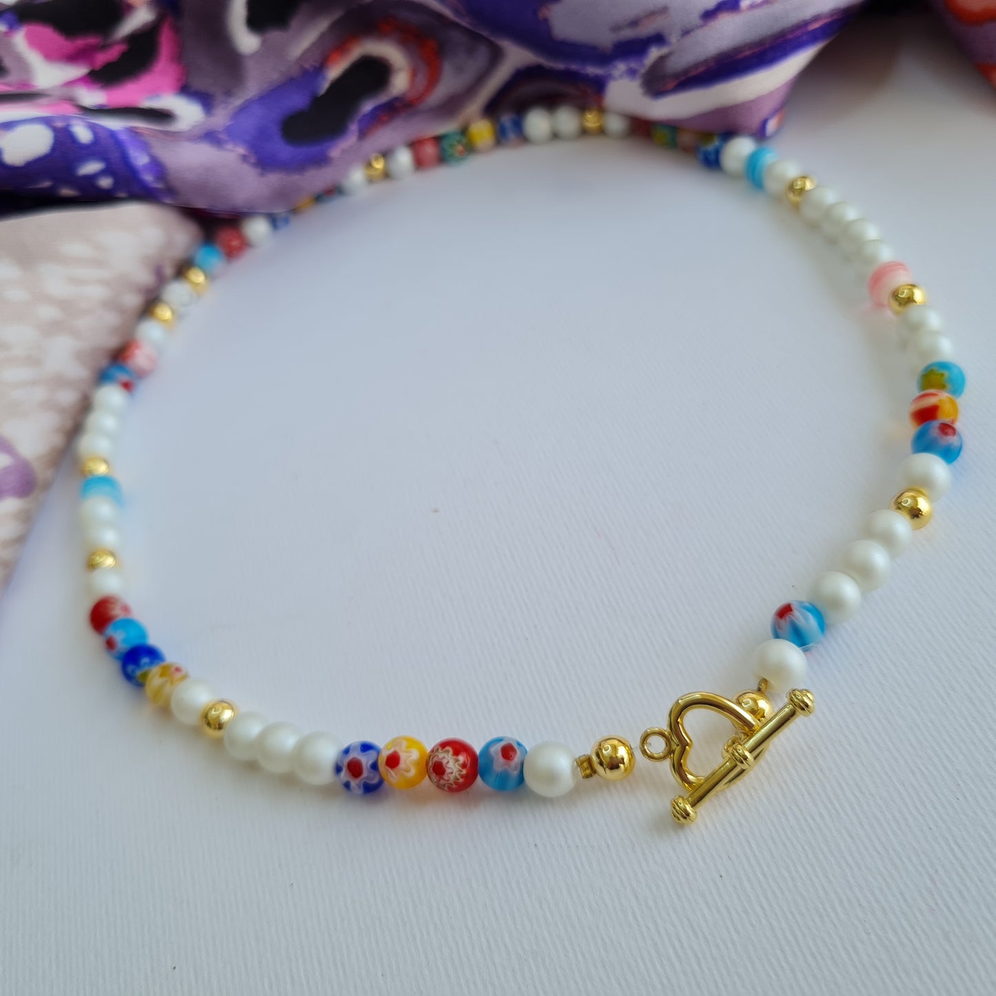Millefiori flower Necklace