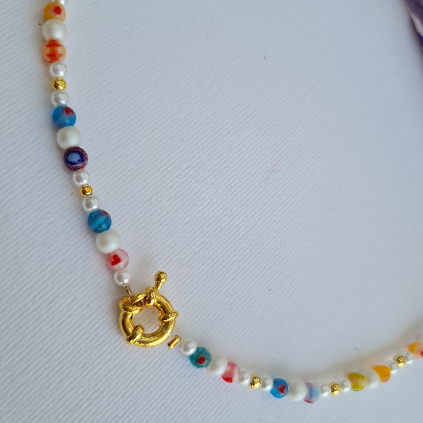 Mini Millefiori flower Necklace