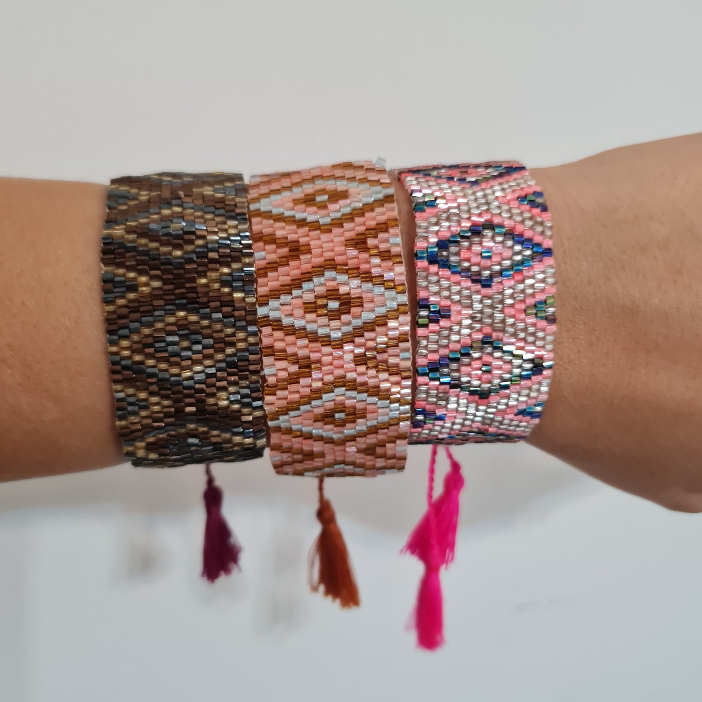 Miyuki beads bracelet "Pinkish"