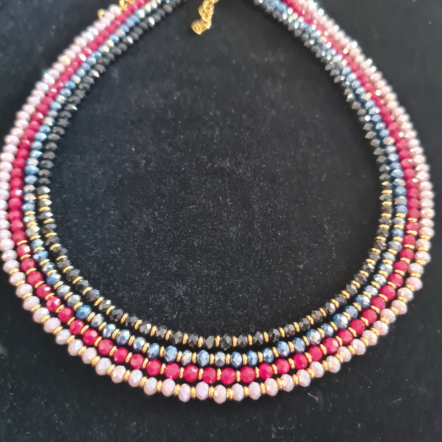 Vibrant Crystal Choker Necklace
