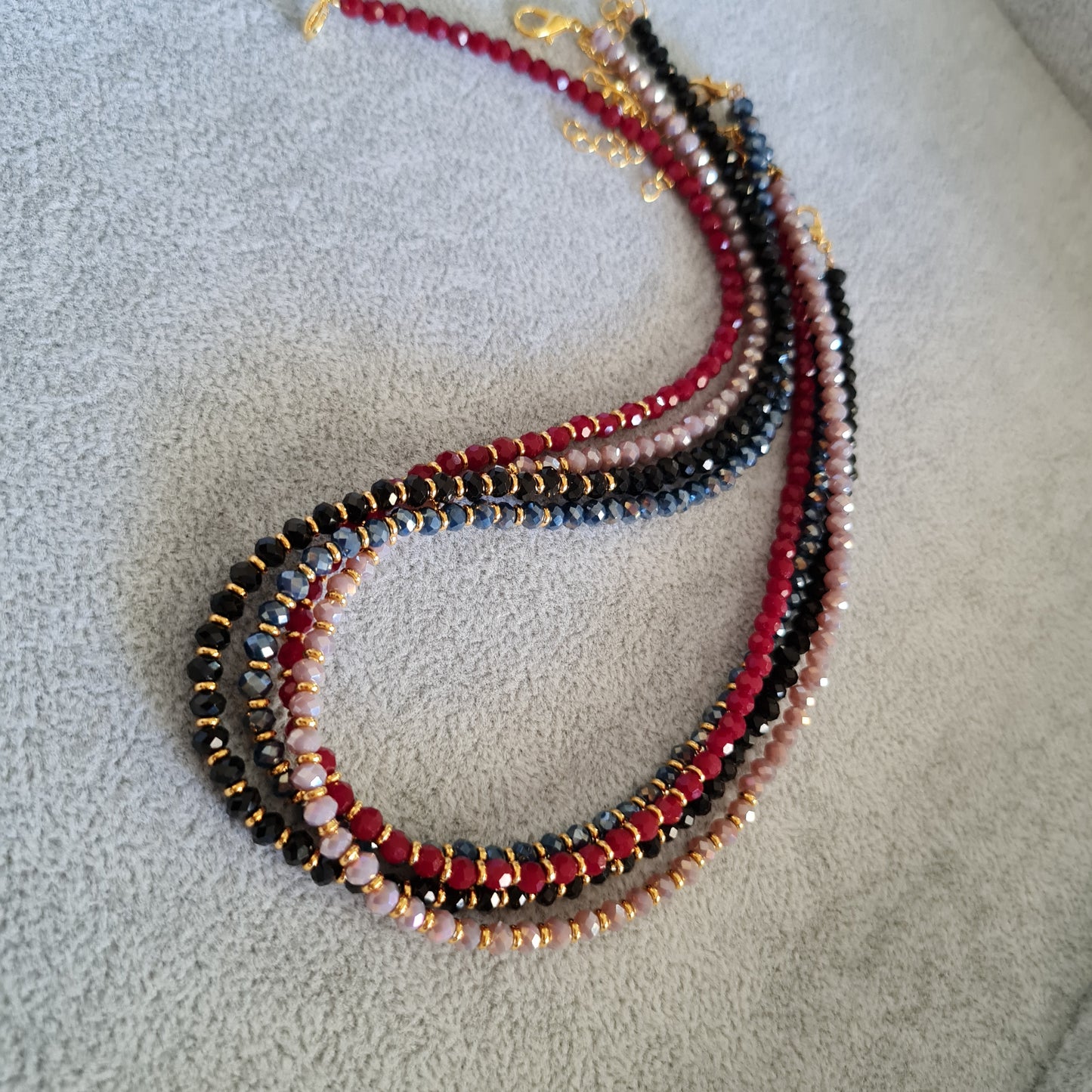 Vibrant Crystal Choker Necklace