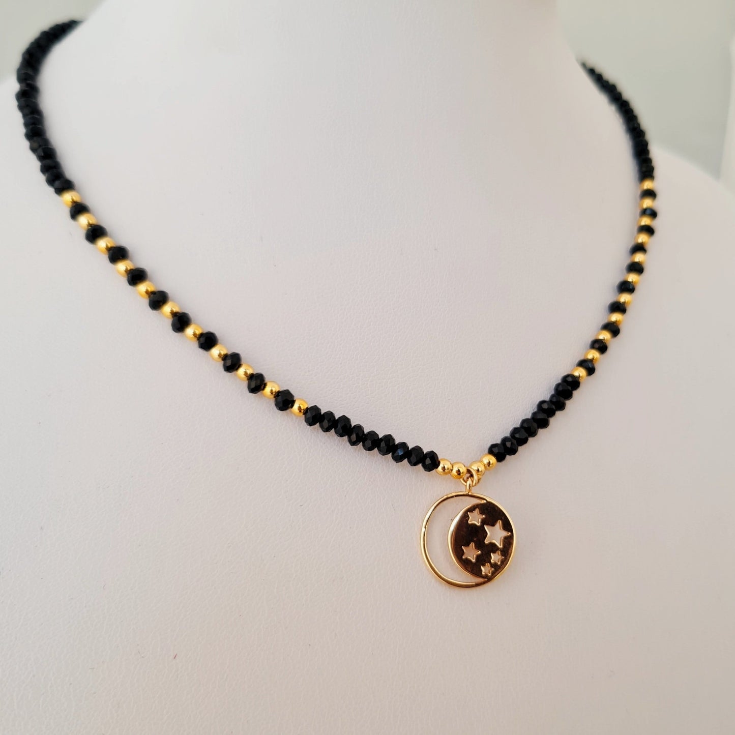 Moon and stars Choker Necklace