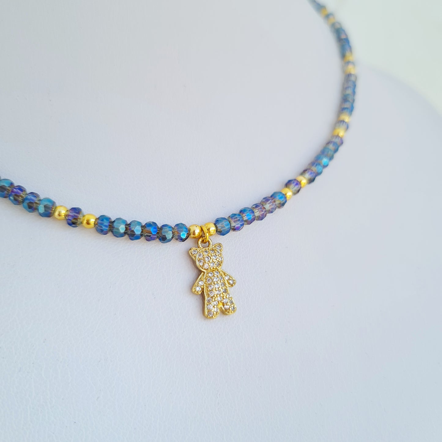 Teddy Bear choker Necklace