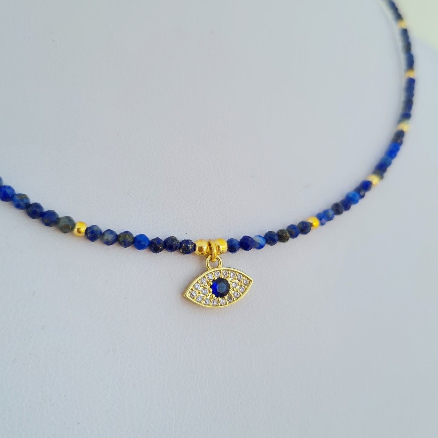 Evil eye choker necklace