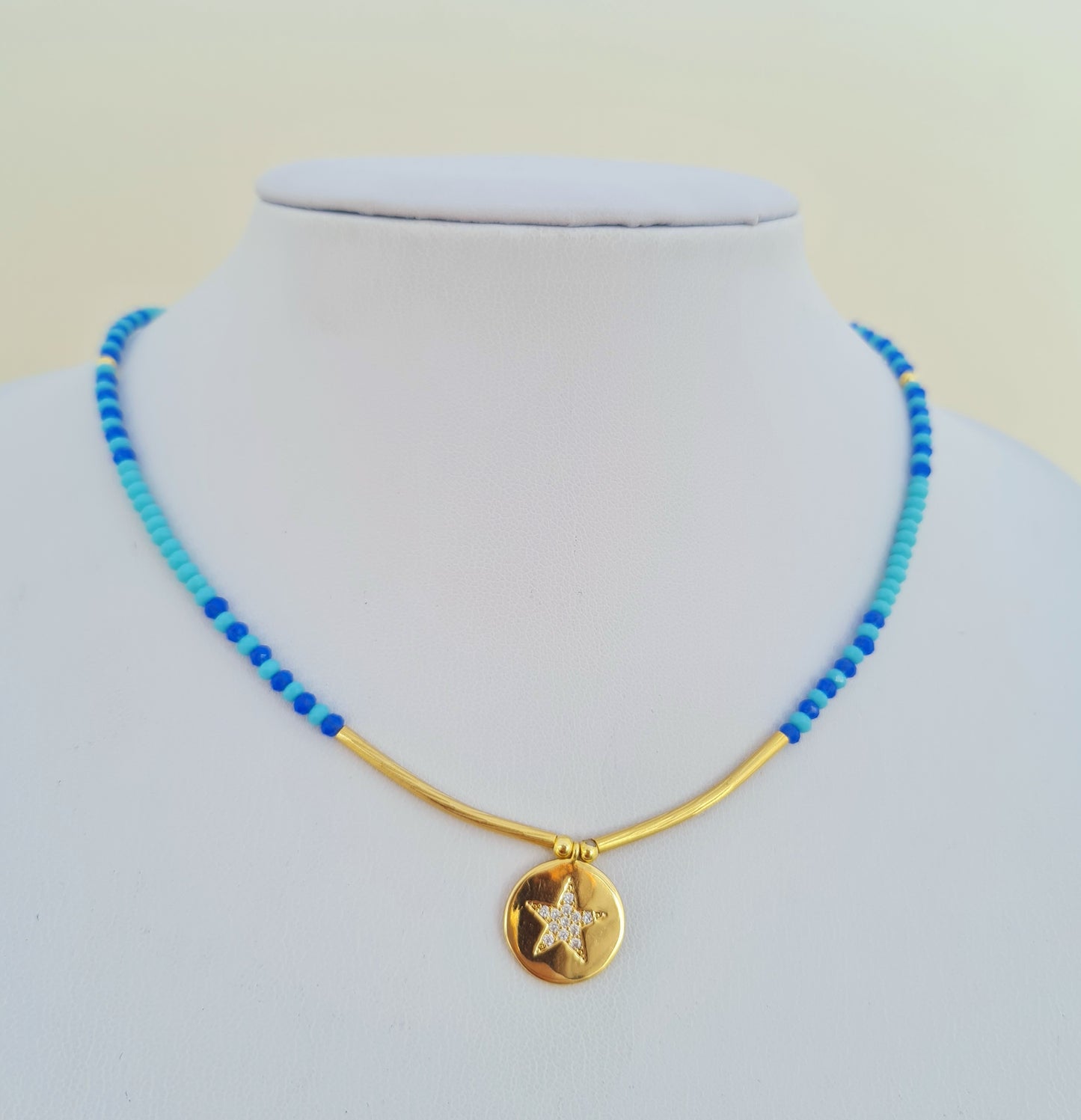 Blue star Choker Necklace