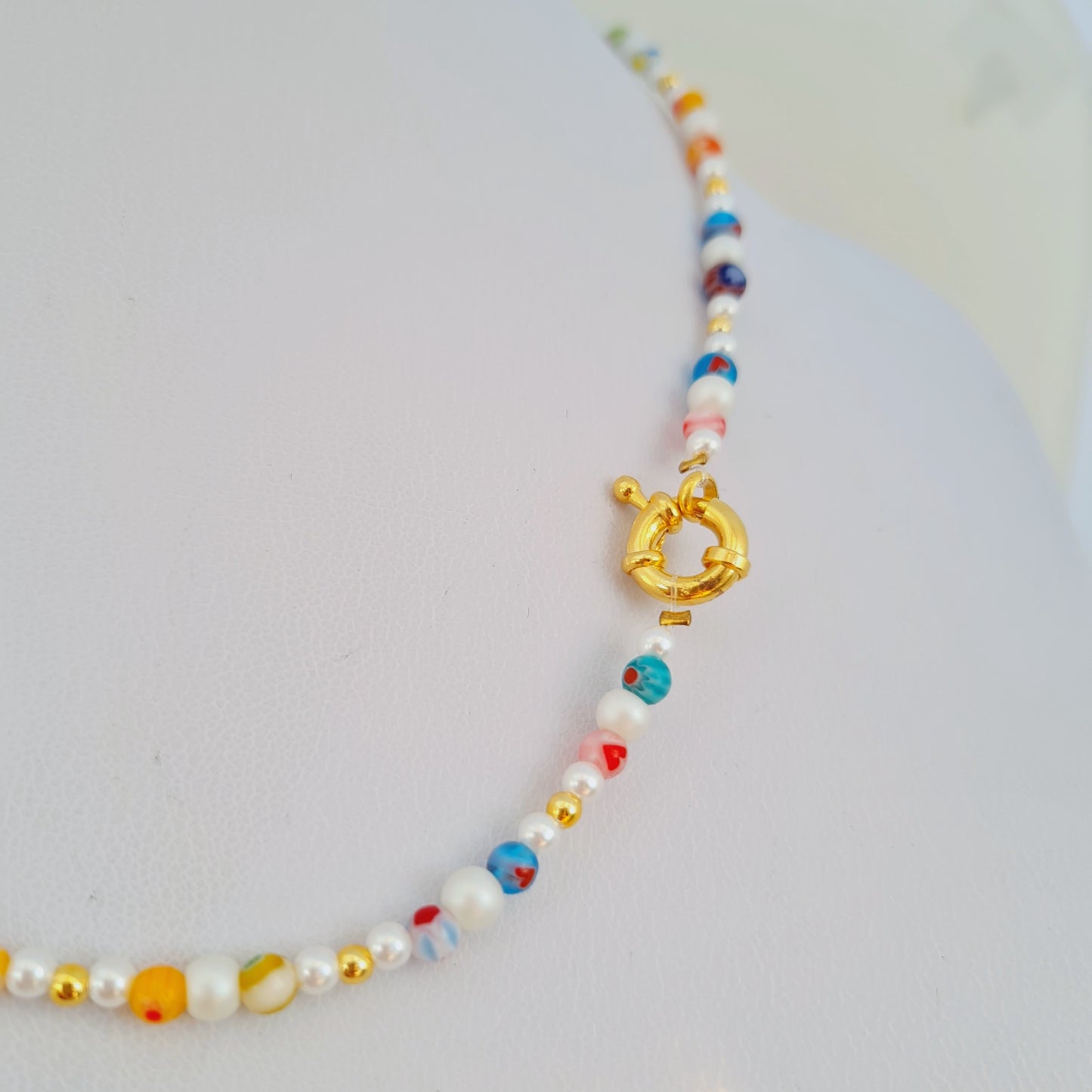 Mini Millefiori flower Necklace