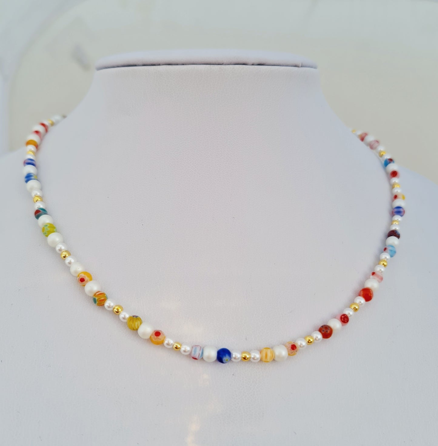 Millefiori flower Necklace