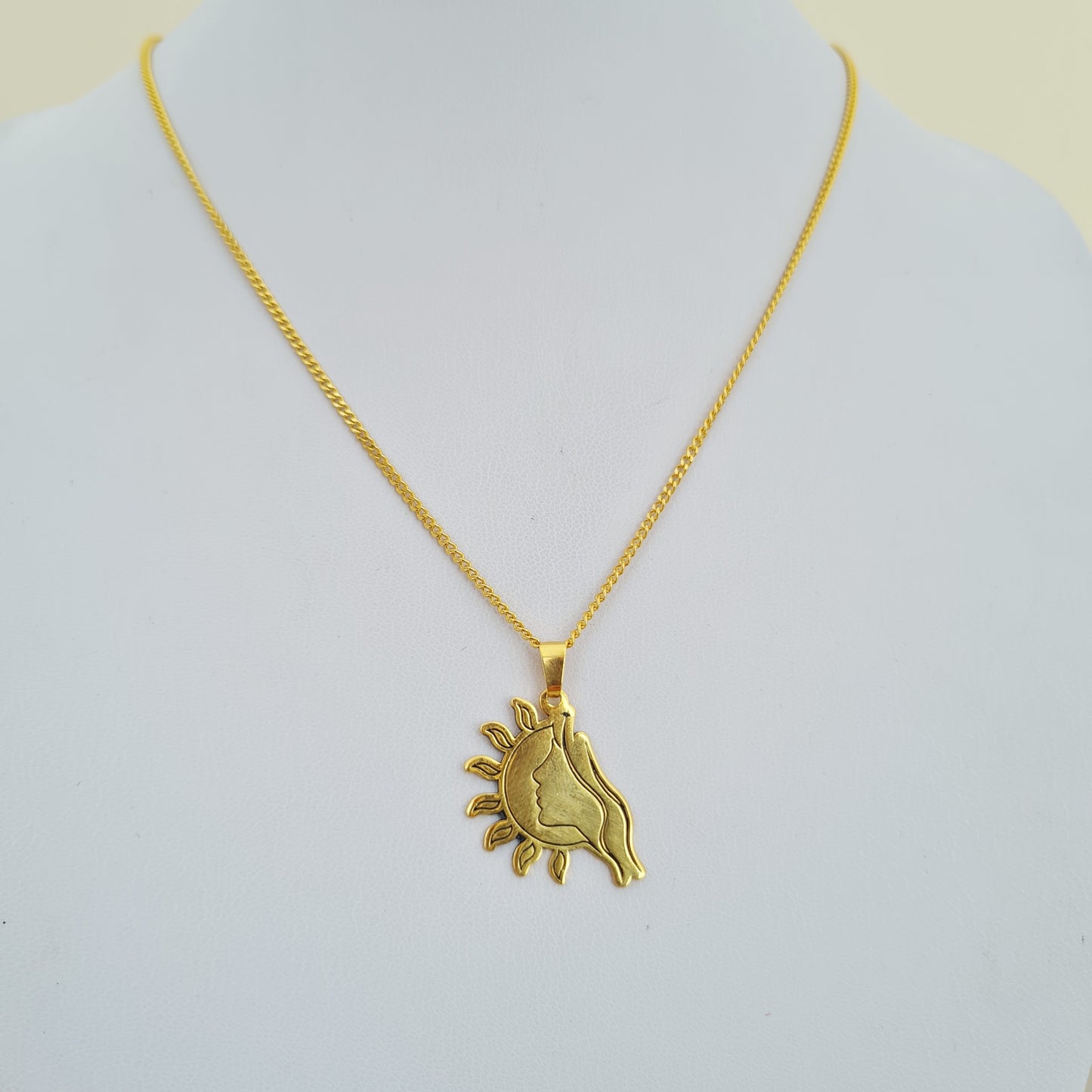 Athena Goddess Necklace 18K GP