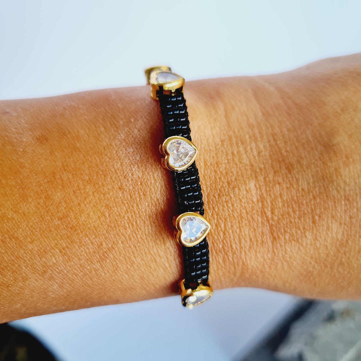 Miyuki Heart Bracelet