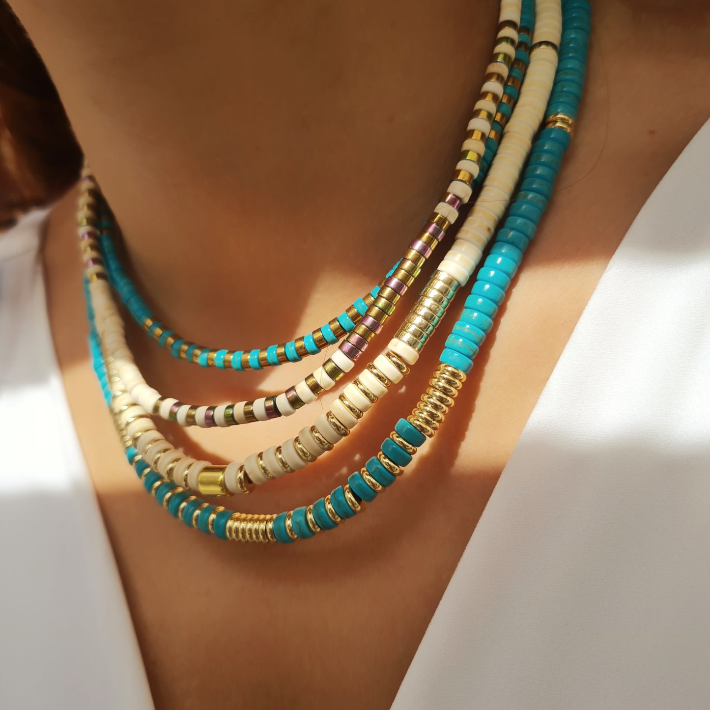Blue turquoise necklace