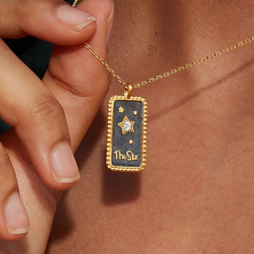 Tarot Enamel necklace