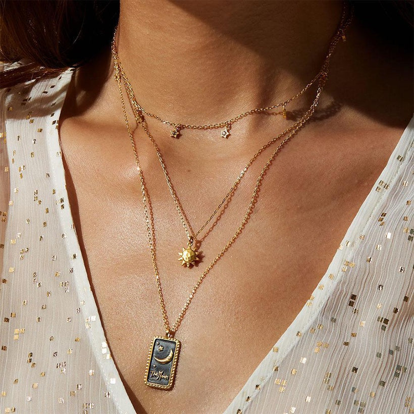 Tarot Enamel necklace