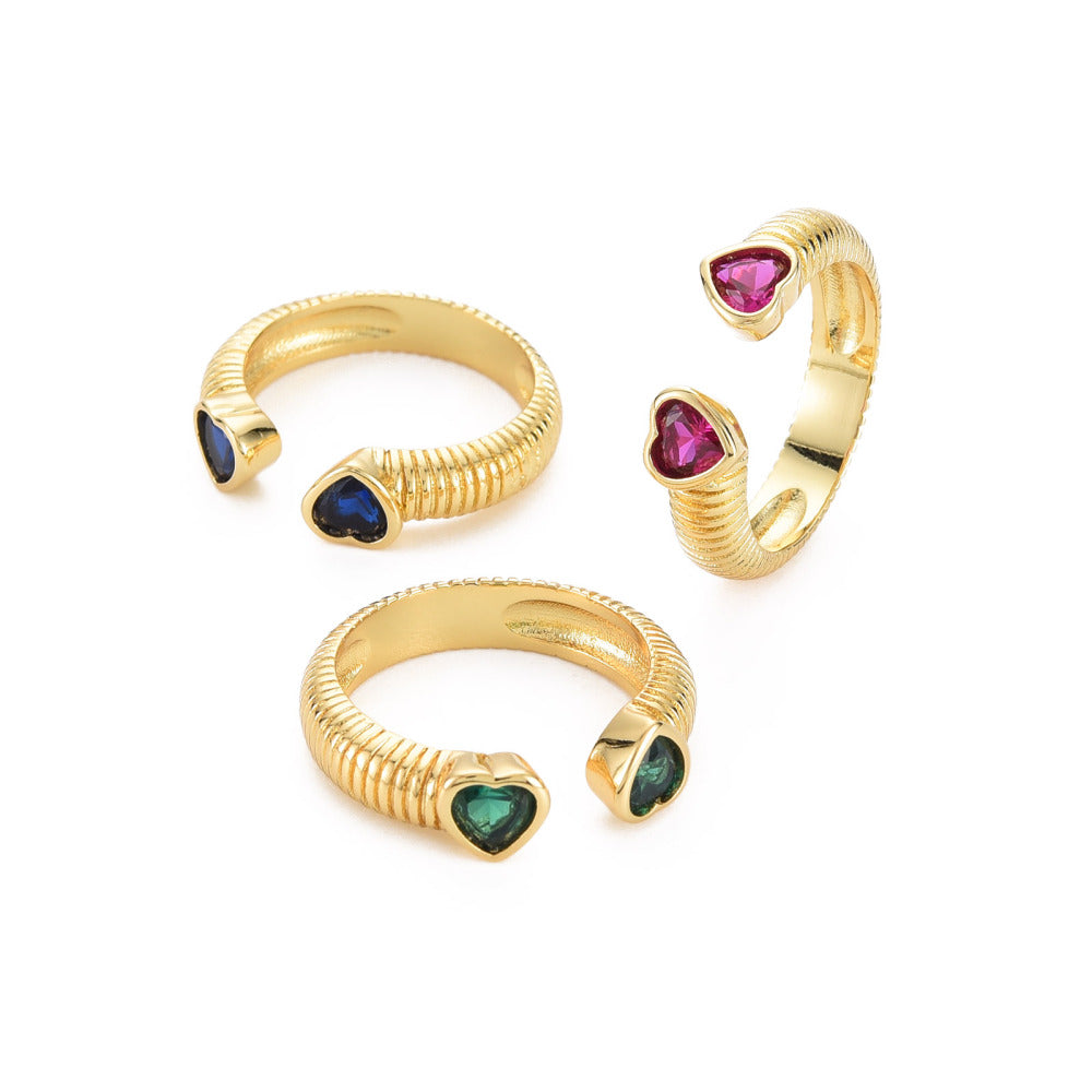 MiniLux Heart Zirconia Ring
