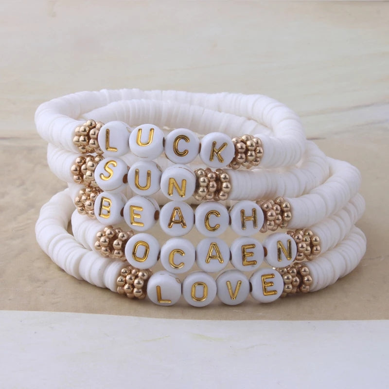 Customizable surfer beads bracelet "Summer"