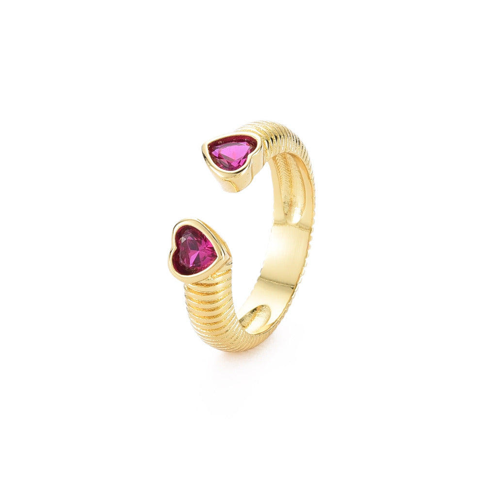 MiniLux Heart Zirconia Ring
