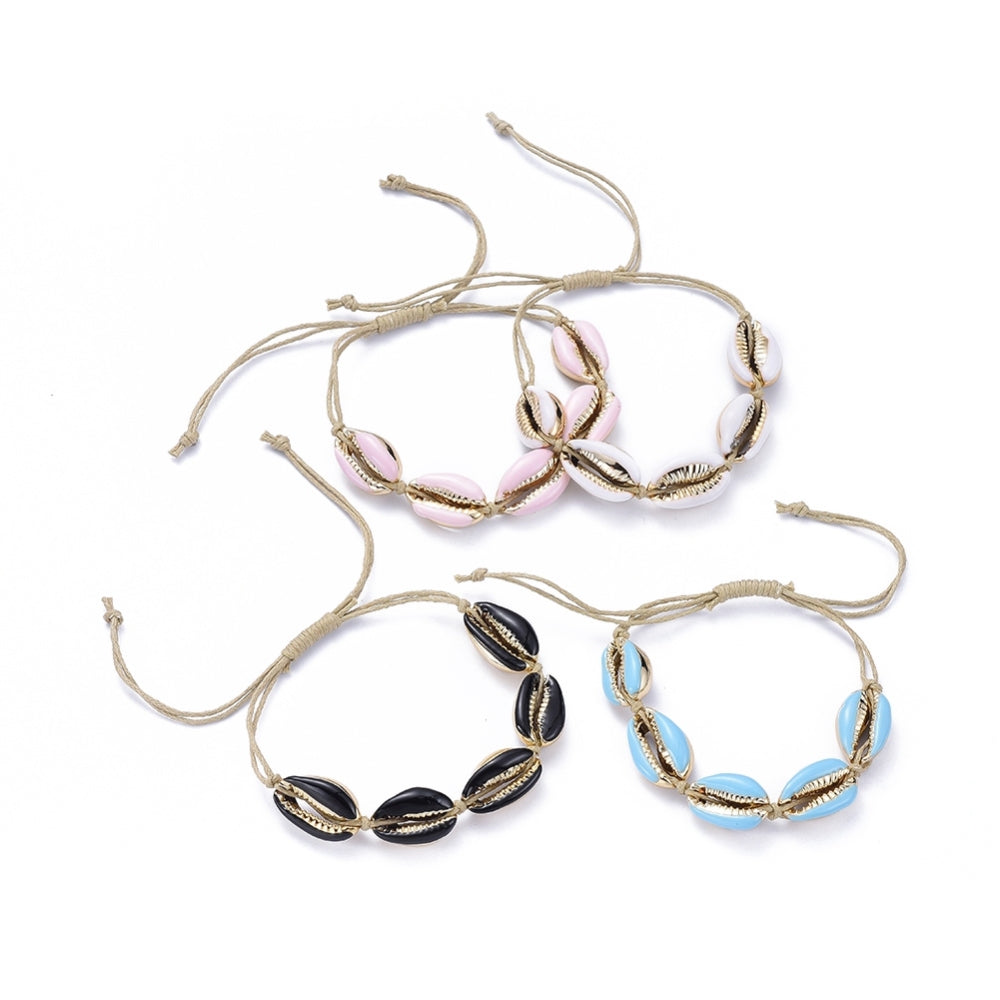 Shell summer enamel bracelet